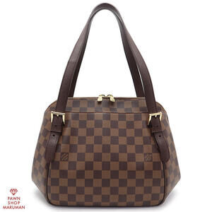 Louis Vuitton Damier Belem Canvas Leather Ebene Brown
